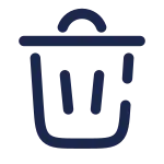 Trash Bin Minimalistic SVG Icon